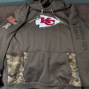 Kansas City Chiefs Hoodie Salute To Military